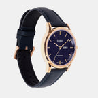 Women Quartz Blue Dial Analog Leather Watch A2511