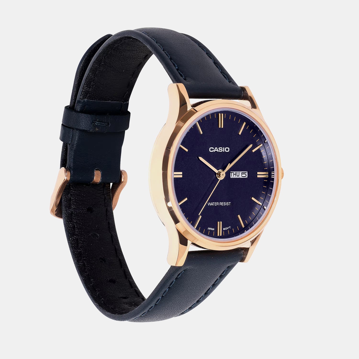 Women Quartz Blue Dial Analog Stainless Steel Watch A2511