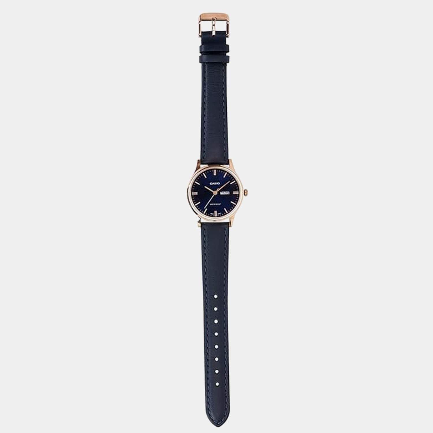 Women Quartz Blue Dial Analog Leather Watch A2511