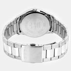 Men Quartz Black Dial Analog Stainless Steel Watch A2514