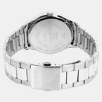 Men Quartz Blue Dial Analog Stainless Steel Watch A2515
