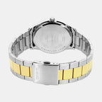 Men Quartz Blue Dial Analog Stainless Steel Watch A2517