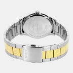 Men Quartz Green Dial Analog Stainless Steel Watch A2518