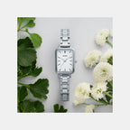 Enticer Women Quartz White Dial Analog Stainless Steel Watch A2519 LTP-V009D-7EUDF