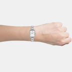 Enticer Women Quartz White Dial Analog Stainless Steel Watch A2519