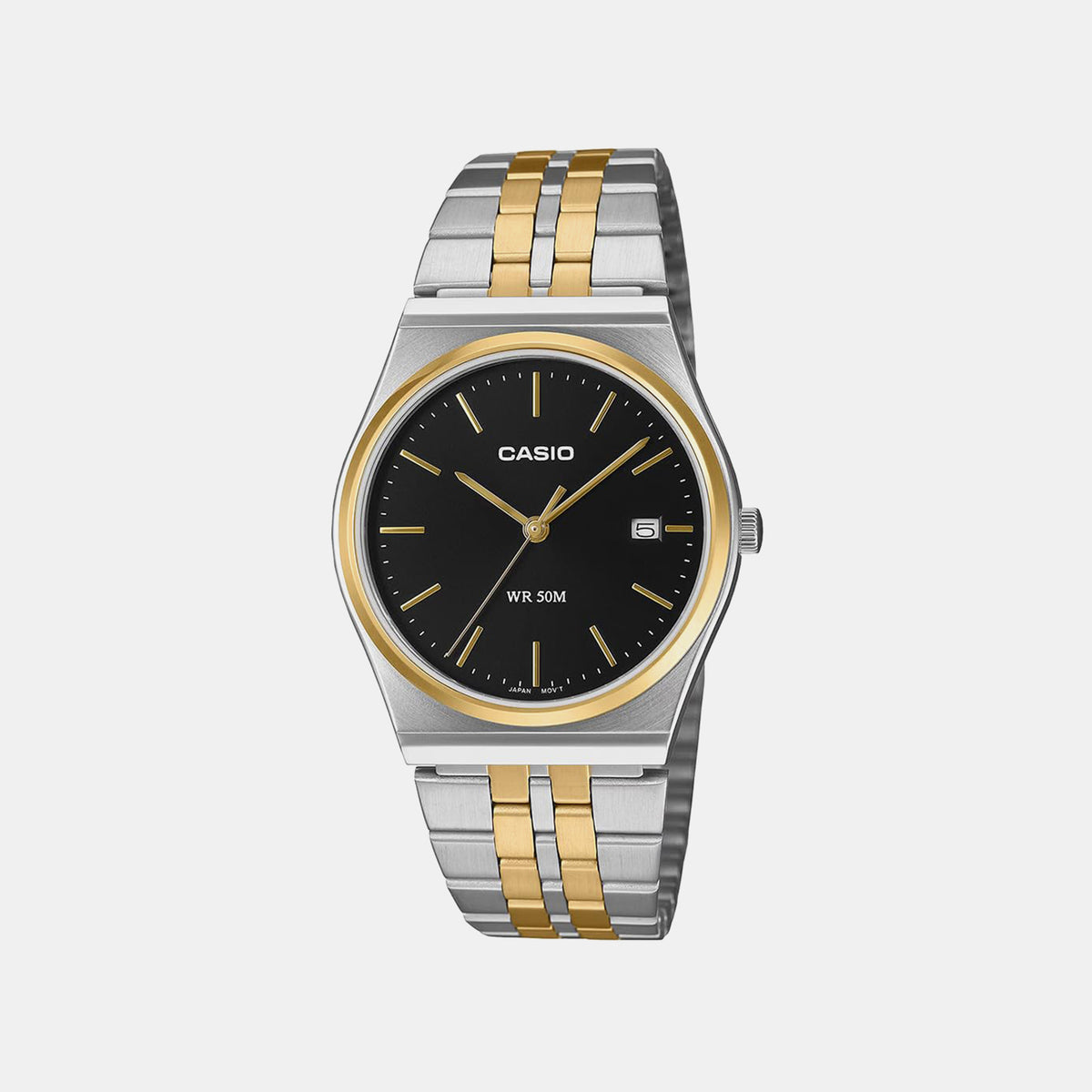 Enticer Men Quartz Black Dial Analog Stainless Steel Watch A2521