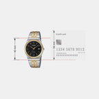 Enticer Men Quartz Black Dial Analog Stainless Steel Watch MTP-B145SG-1AVDF A2521