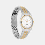 Enticer Men Quartz White Dial Analog Stainless Steel Watch MTP-B145SG-7AVDF A2522