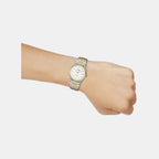 Enticer Men Quartz White Dial Analog Stainless Steel Watch MTP-B145SG-7AVDF A2522