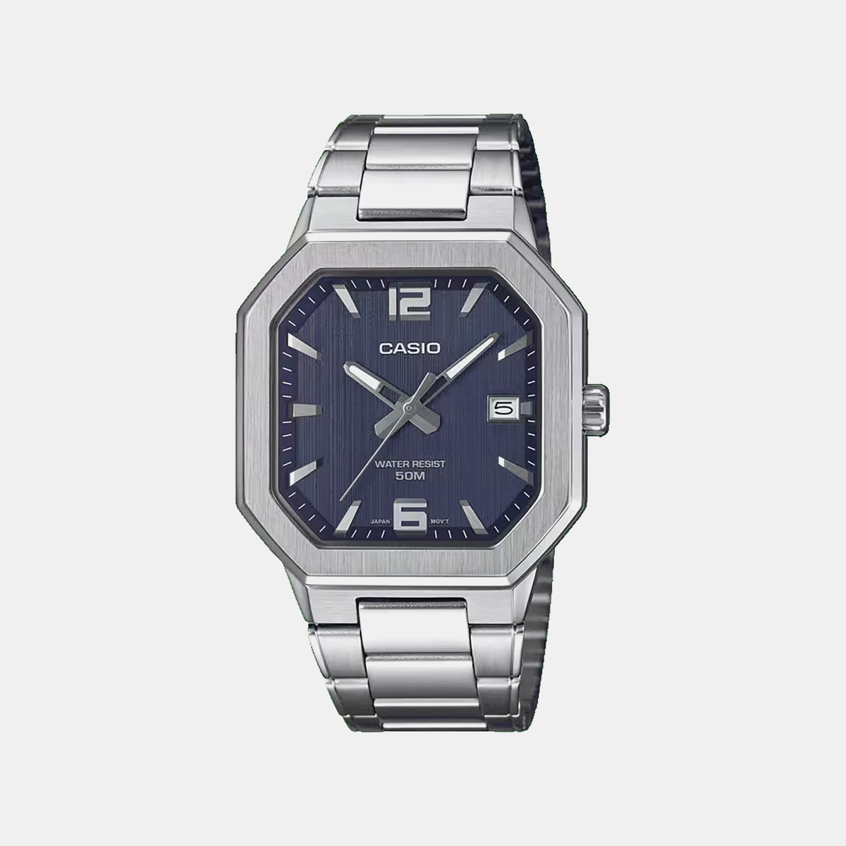 Enticer Men Quartz Blue Dial Analog Stainless Steel Watch A2524