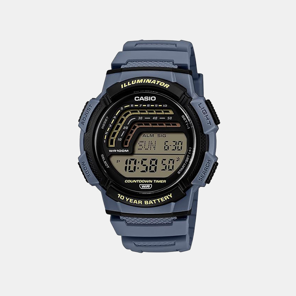 Men Quartz Clear Dial Digital Resin Watch A2533