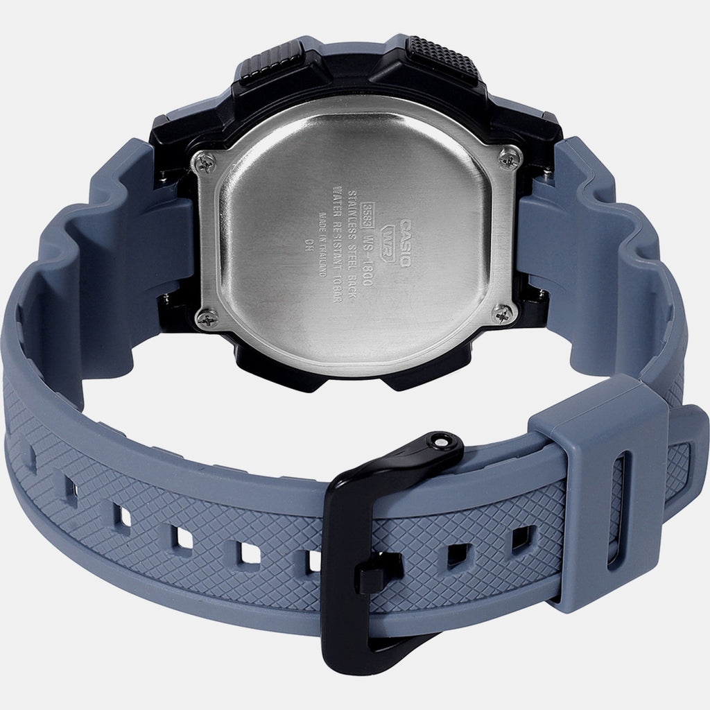 Men Quartz Clear Dial Digital Resin Watch A2533