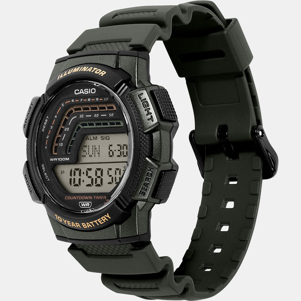 Men Quartz Clear Dial Digital Resin Watch A2534