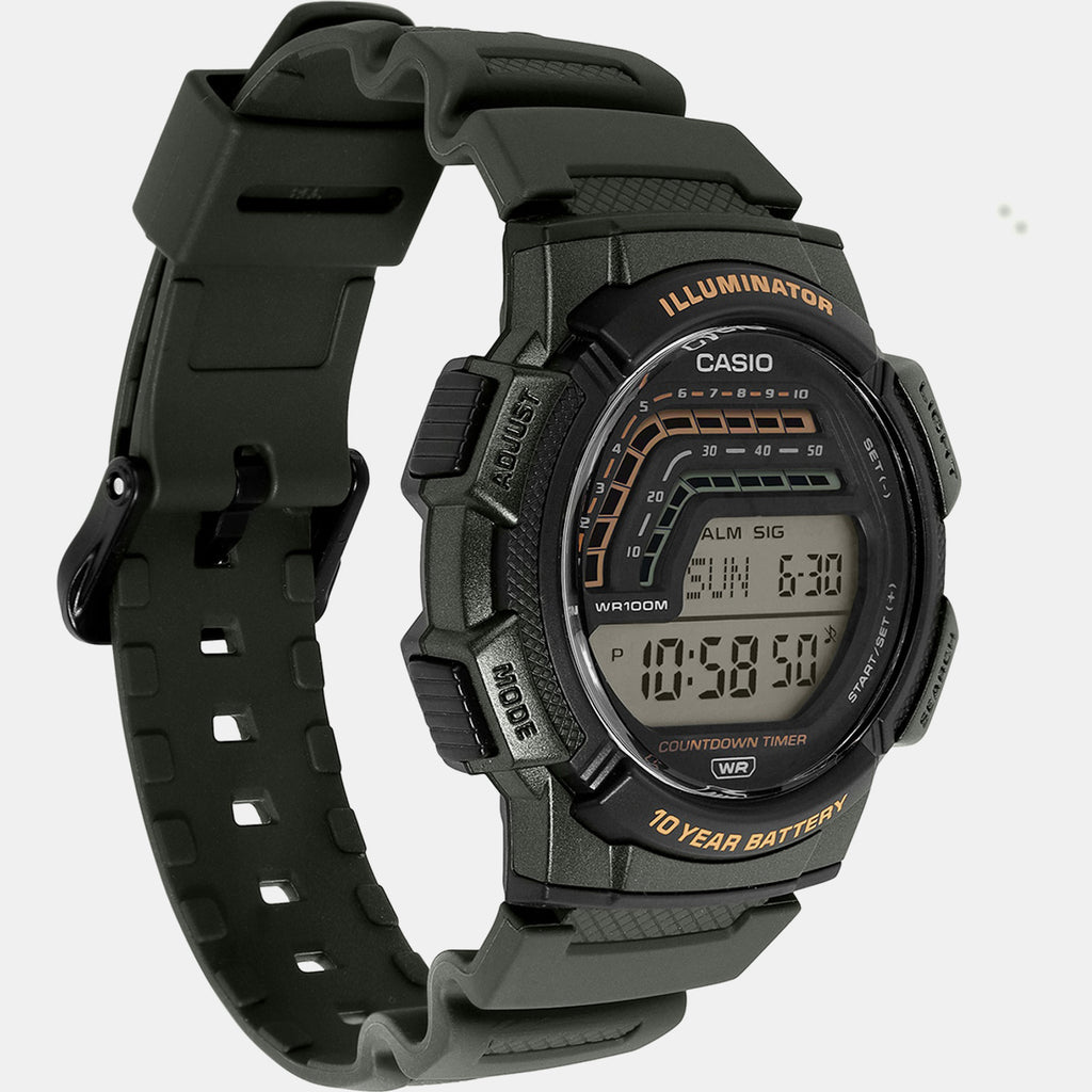 Men Quartz Clear Dial Digital Resin Watch A2534