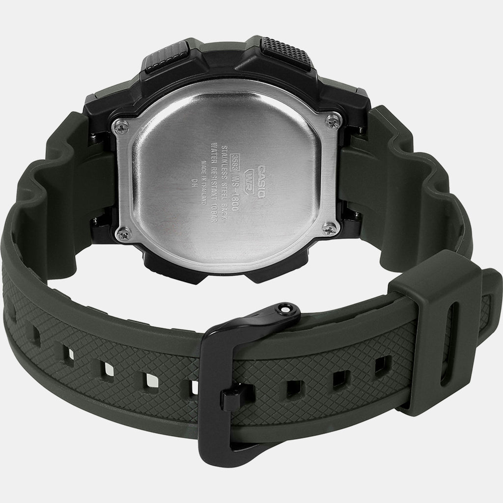 Men Quartz Clear Dial Digital Resin Watch A2534