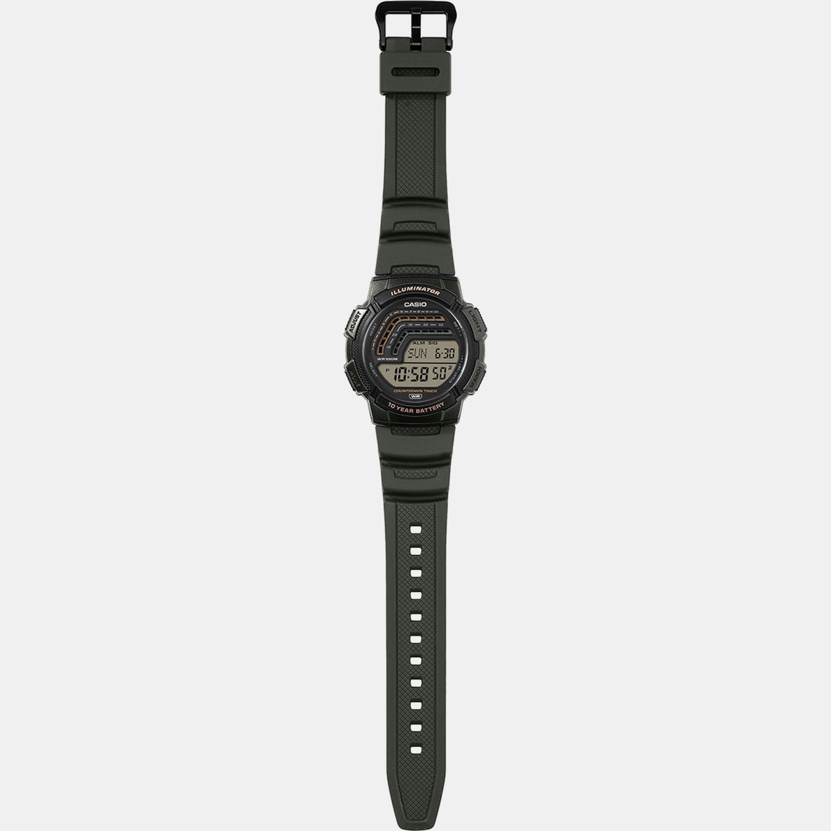 Youth Men Quartz Transparent Dial Digital Resin Watch A2534