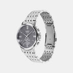 Enticer Men Quartz Silver Dial Analog Stainless Steel Watch A2537