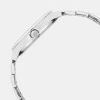 Enticer Men Quartz Silver Dial Analog Stainless Steel Watch A2537