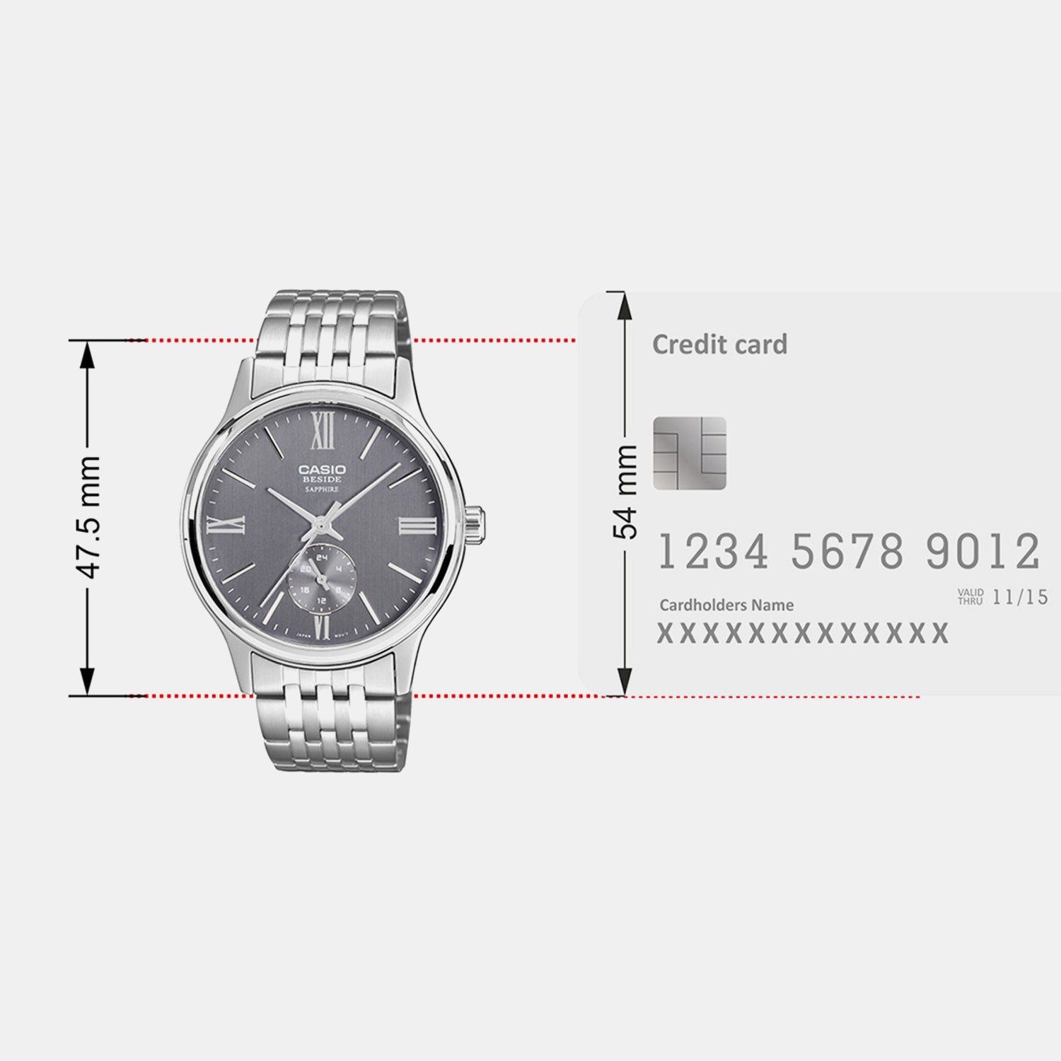 Enticer Men Quartz Silver Dial Analog Stainless Steel Watch A2537