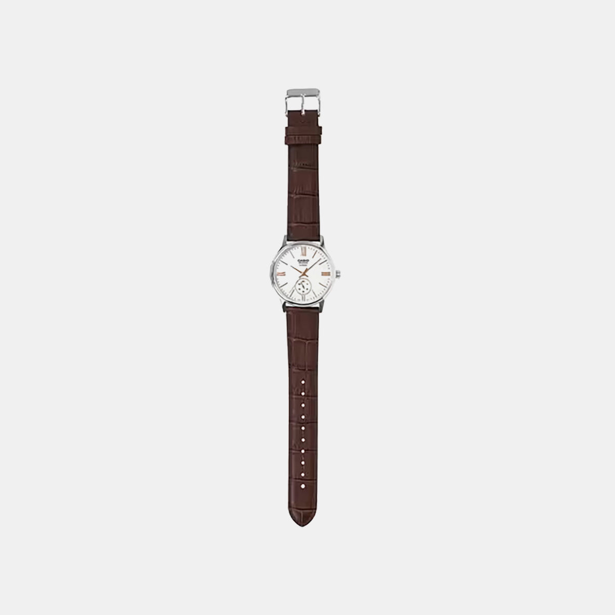 Enticer Men Quartz Cream Dial Analog Leather Watch A2539