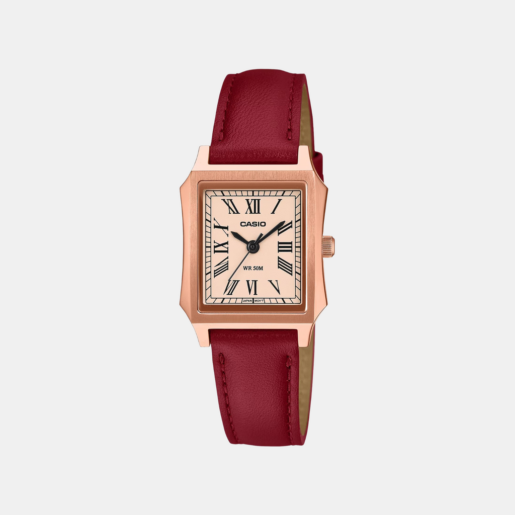 Women Quartz Pink Dial Analog Stainless Steel Watch A2558