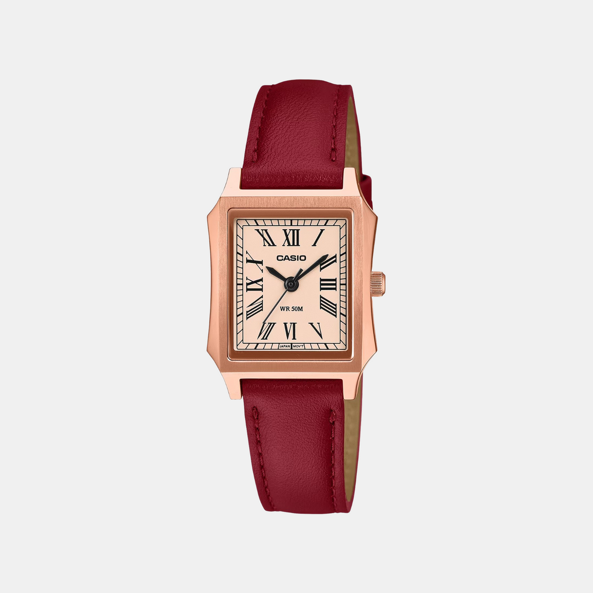 Women Quartz Pink Dial Analog Stainless Steel Watch A2558