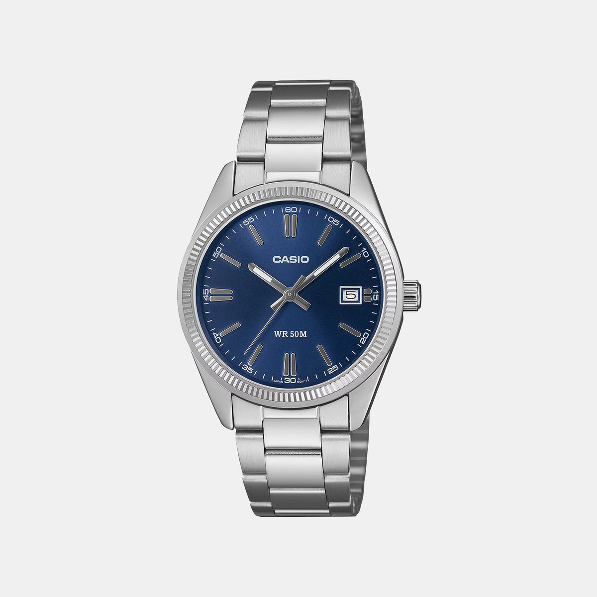 Enticer Women Quartz Blue Dial Analog Stainless Steel Watch A2564