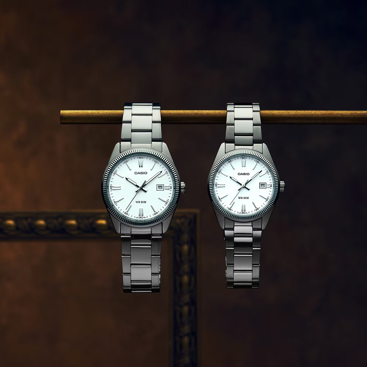 Unisex Quartz White Dial Analog Stainless Steel Watch A2567