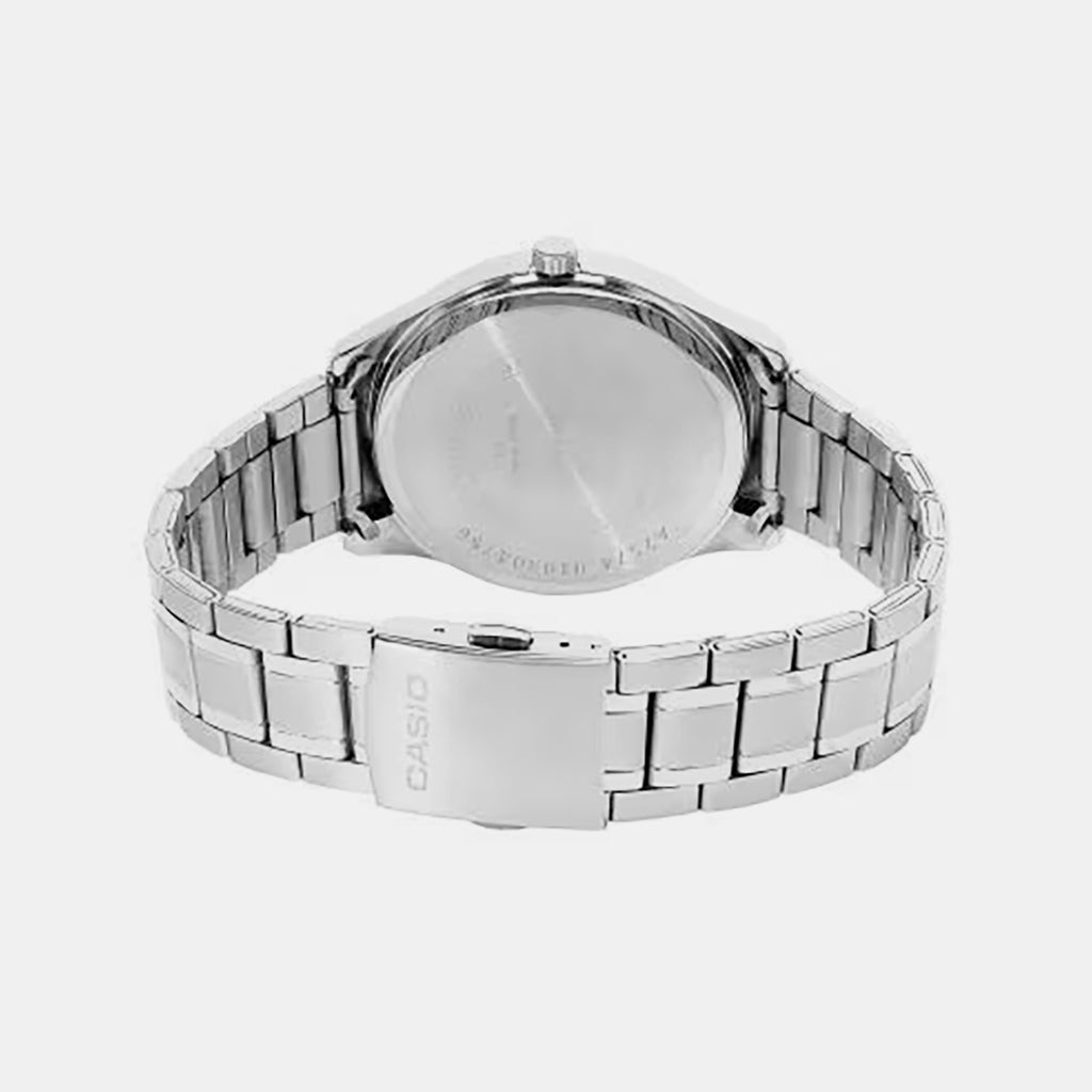 Men Quartz White Dial Multi-function Stainless Steel Watch A2574