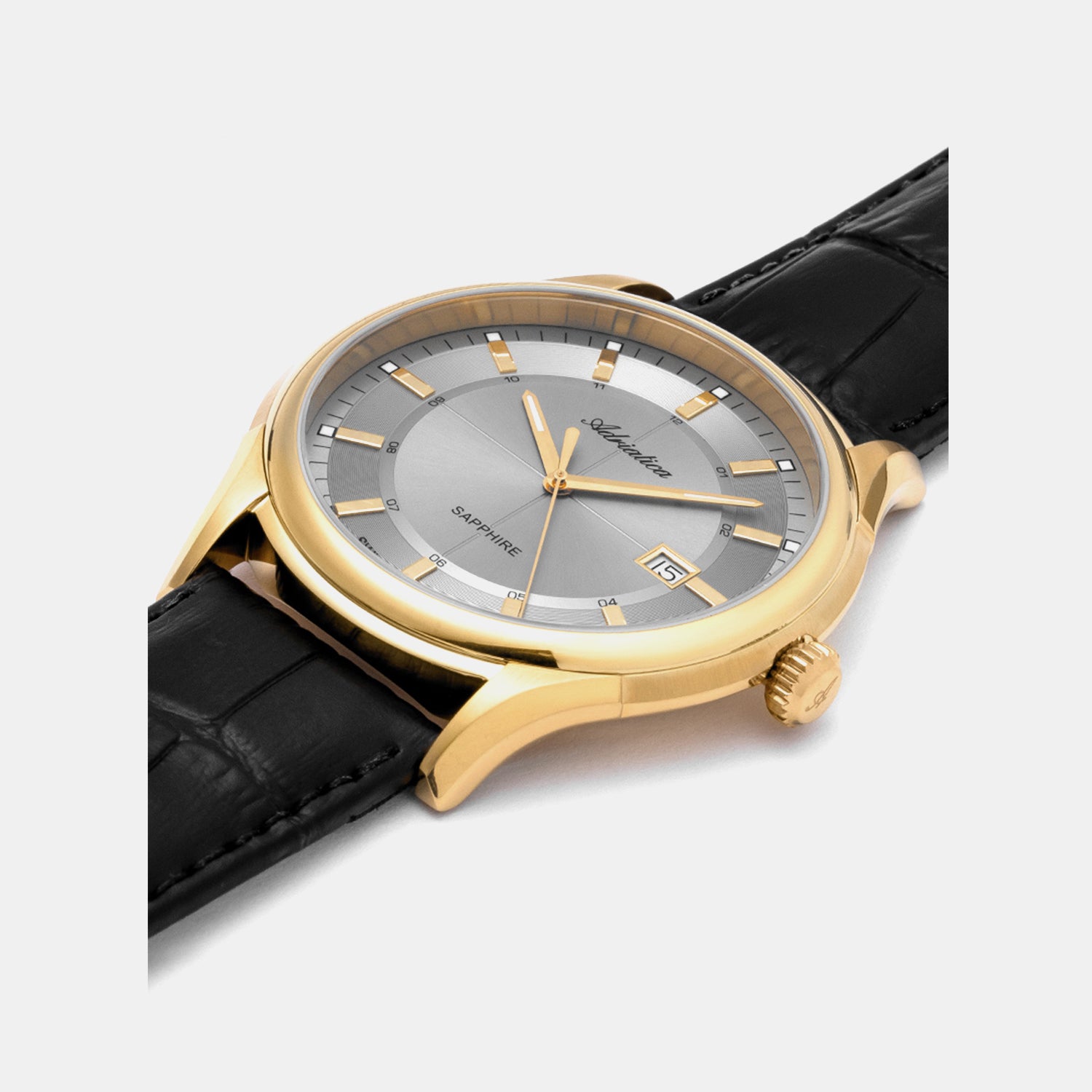 Premiere Men Quartz Grey Dial Analog Leather Watch A2804.1217Q