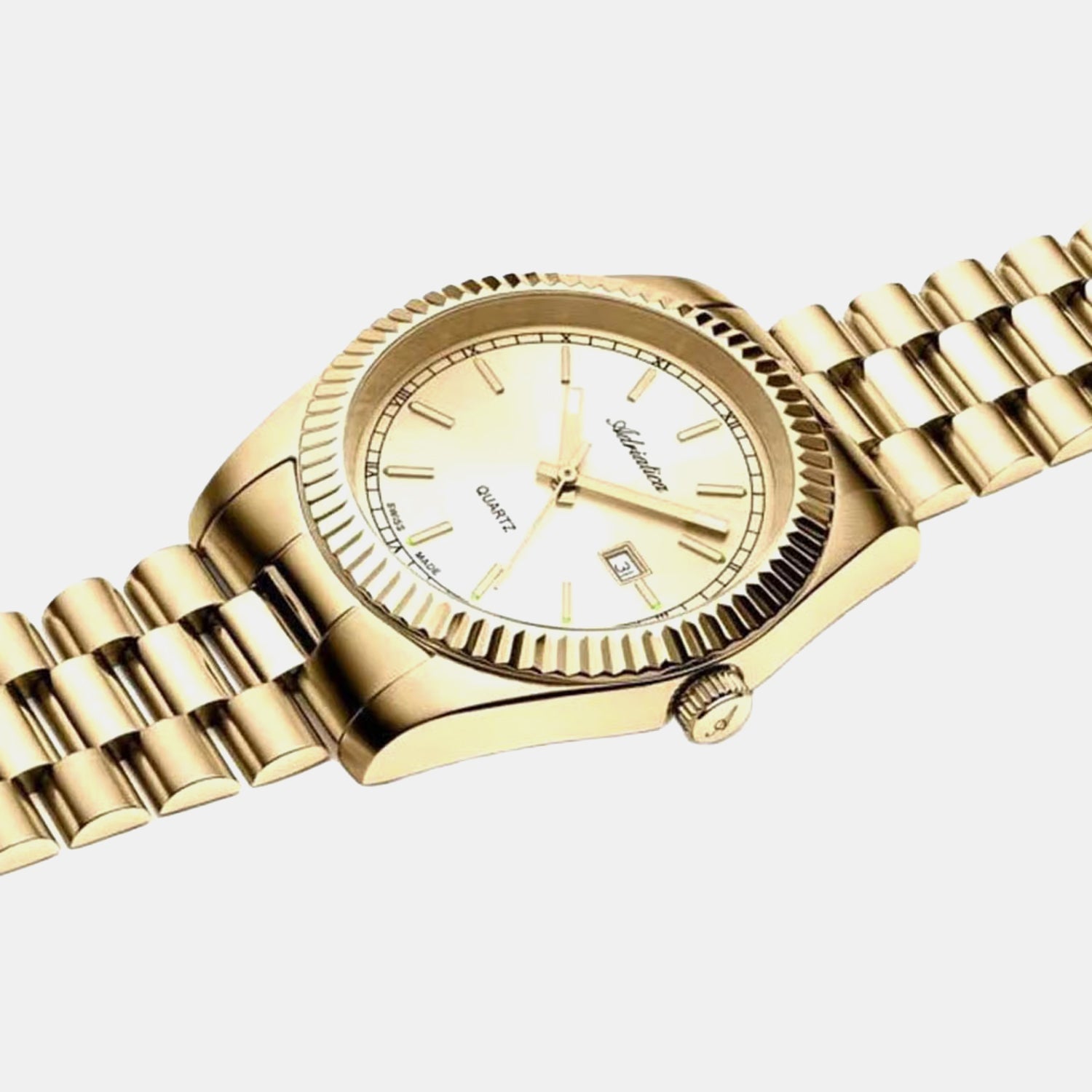 Women Quartz Champagne Dial Analog Stainless Steel Watch A3090.1111QXL