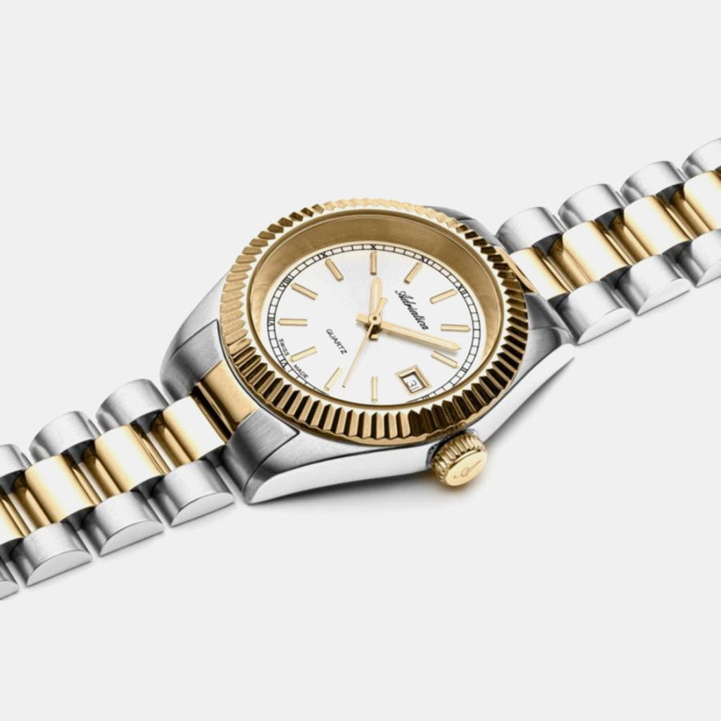 Women Quartz Silver Dial Analog Stainless Steel Watch A3090.2113QXL