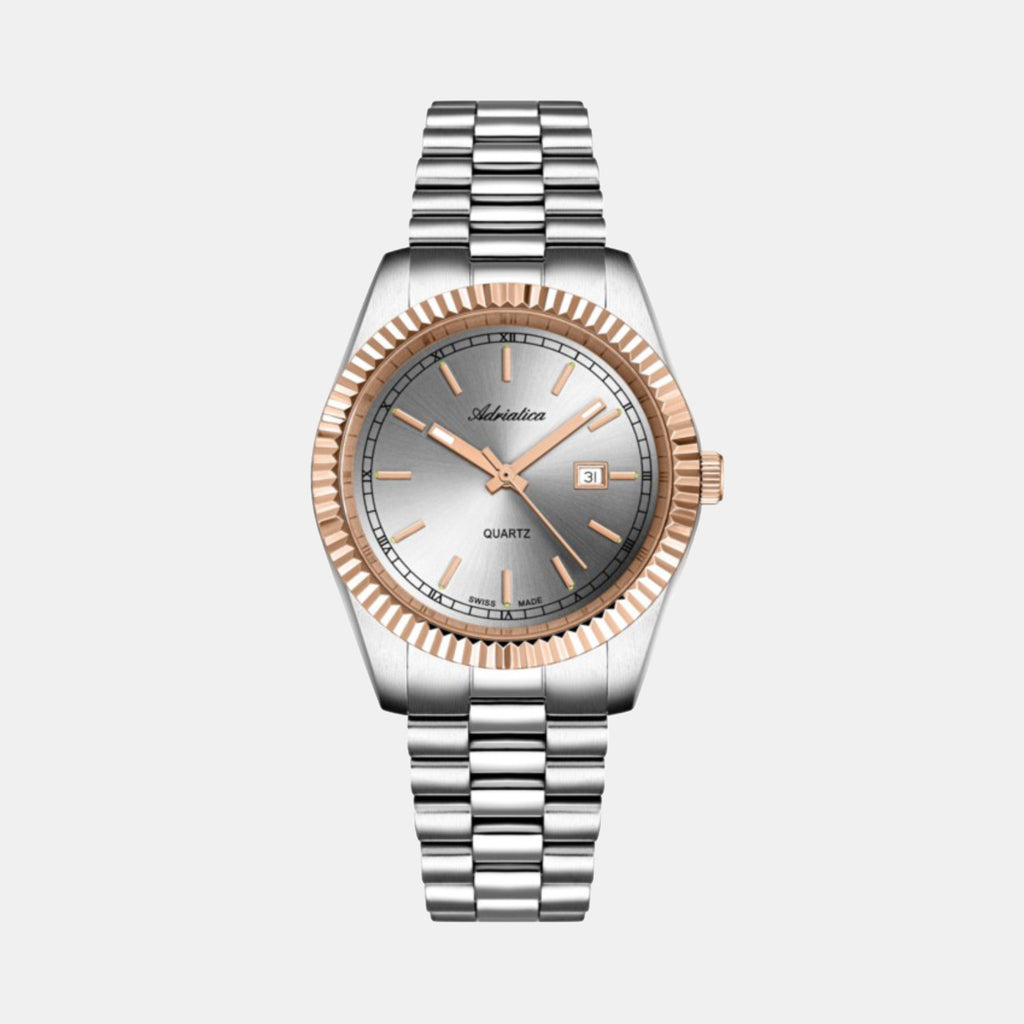 Adriatica Women Quartz Grey Dial Analog Stainless Steel Watch A3090.R117QXL-1