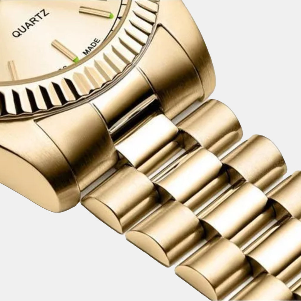 Women Quartz Champagne Dial Analog Stainless Steel Watch A3090.1111Q
