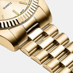 Women Quartz Champagne Dial Analog Stainless Steel Watch A3090.1111Q