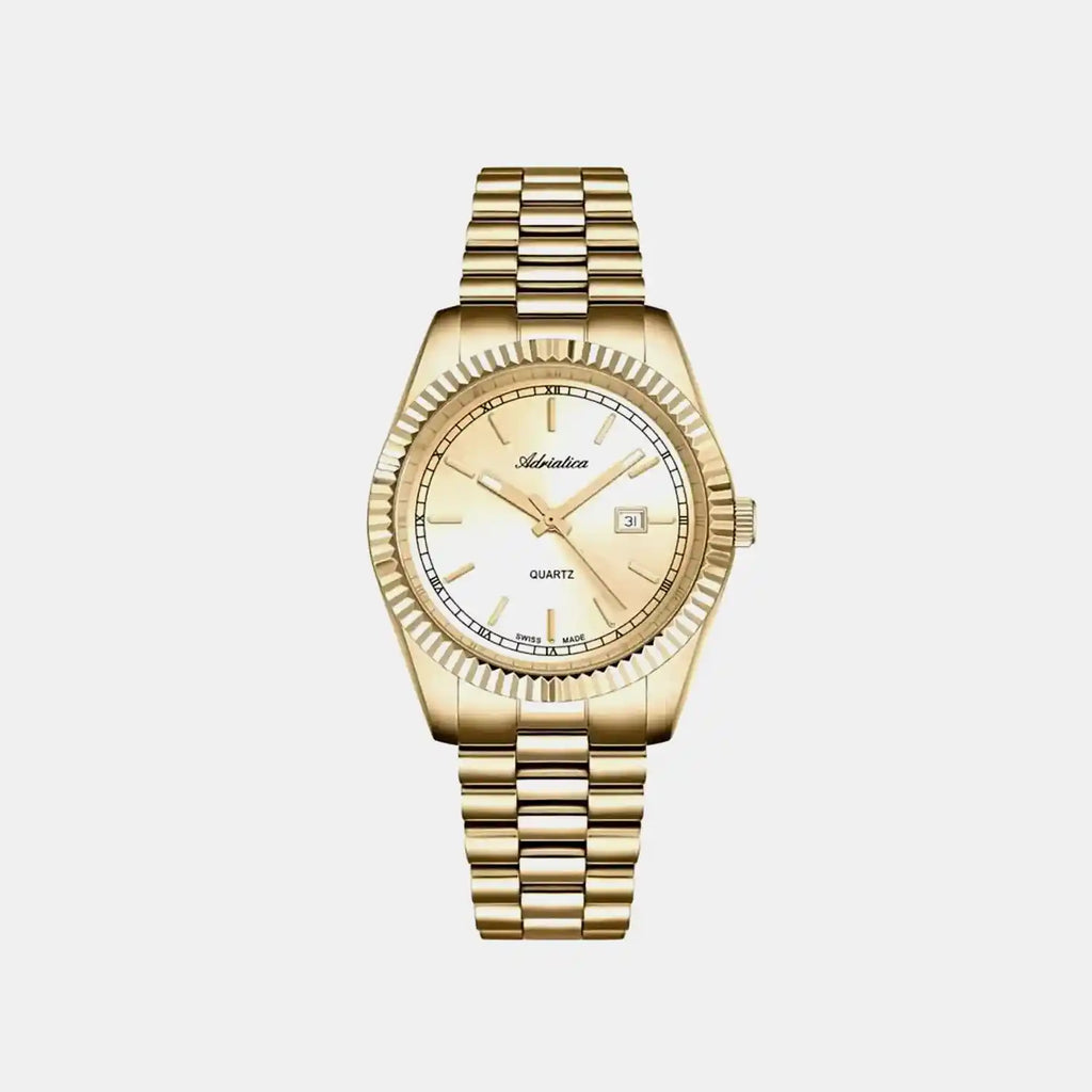 Women Quartz Champagne Dial Analog Stainless Steel Watch A3090.1111QXL