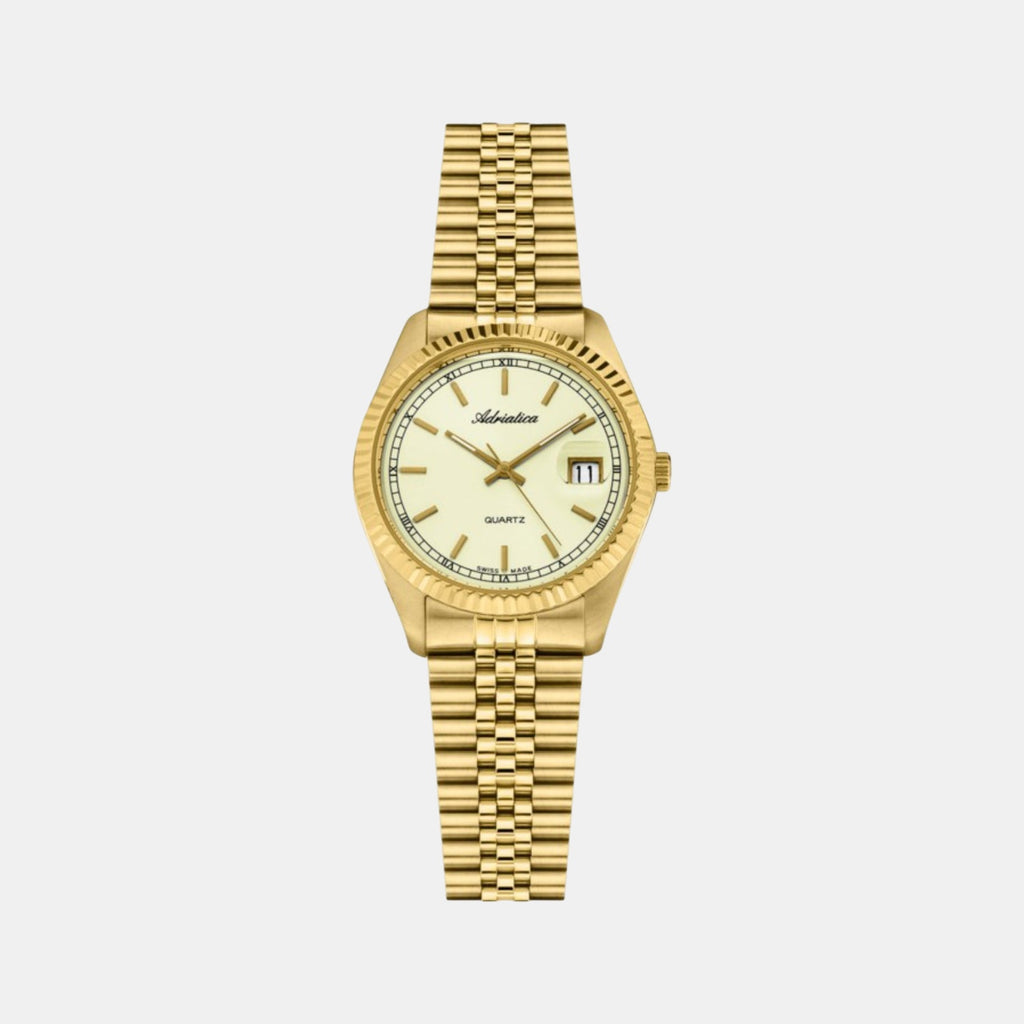 Women Quartz Champagne Dial Analog Stainless Steel Watch A3090.1111Q