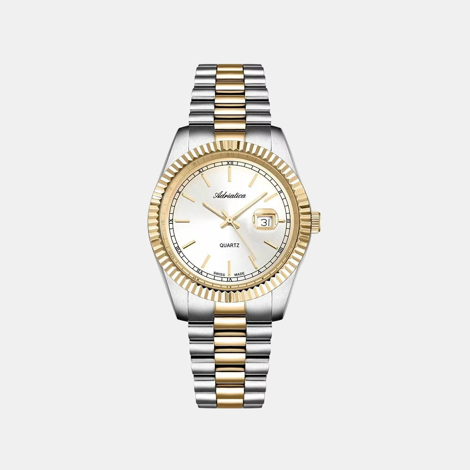 Women Quartz Silver Dial Analog Stainless Steel Watch A3090.2113QXL