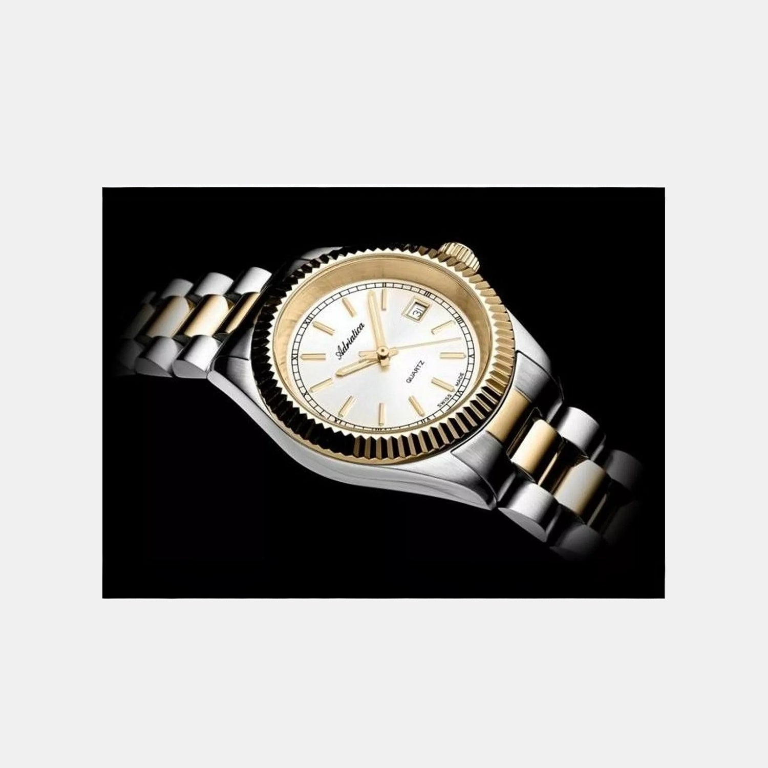 Women Quartz Silver Dial Analog Stainless Steel Watch A3090.2113QXL
