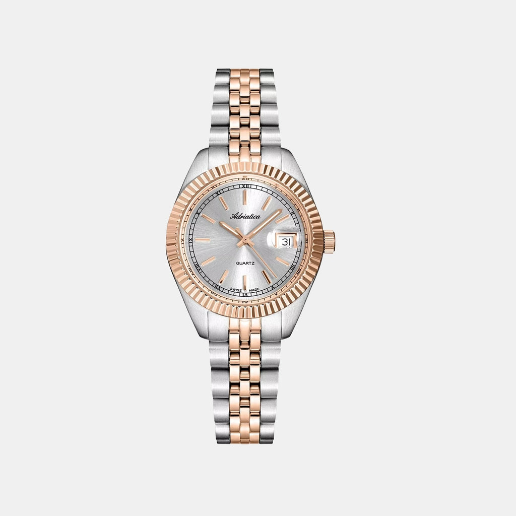 Women Quartz Grey Dial Analog Stainless Steel Watch A3090.R117Q