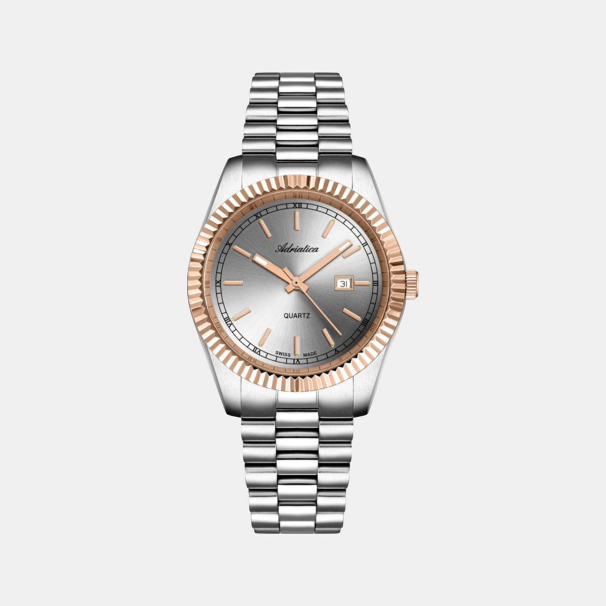 Women Quartz Grey Dial Analog Stainless Steel Watch A3090.R117QXL