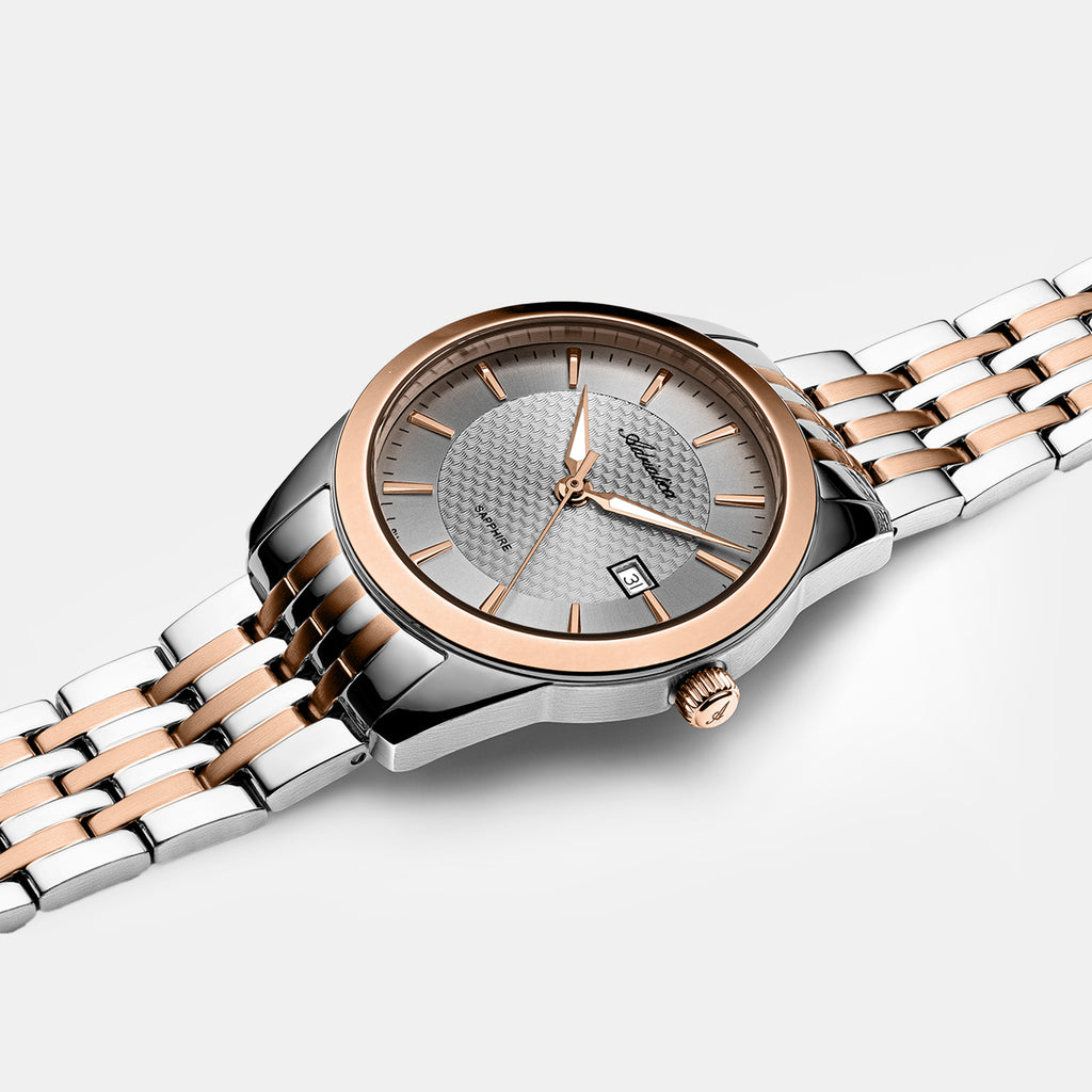Women Quartz Grey Dial Analog Stainless Steel Watch A3188.R117Q