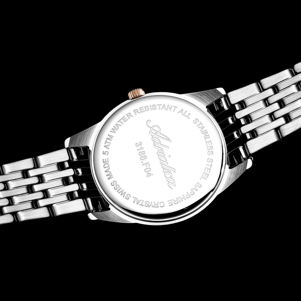 Women Quartz Grey Dial Analog Stainless Steel Watch A3188.R117Q