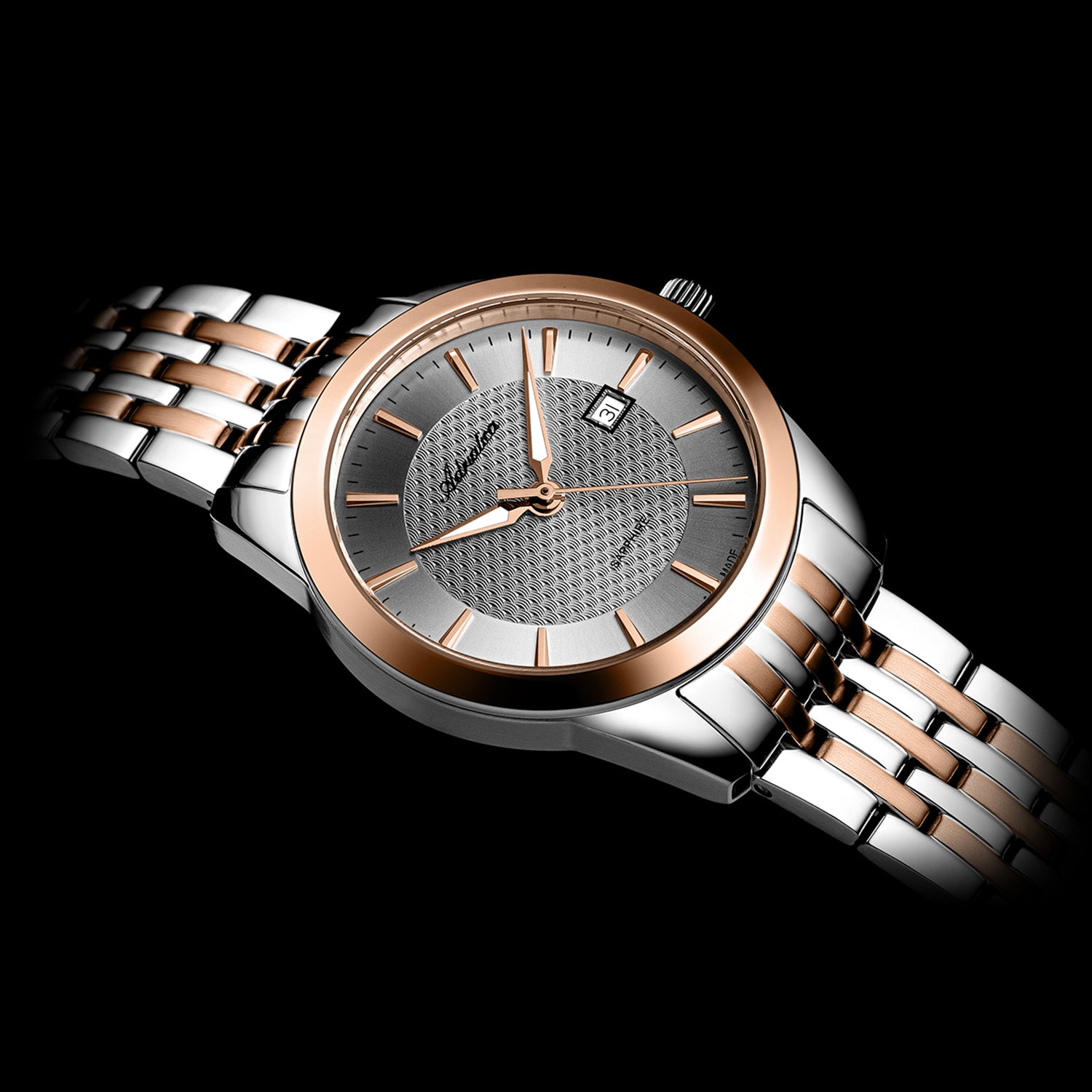 Women Quartz Grey Dial Analog Stainless Steel Watch A3188.R117Q