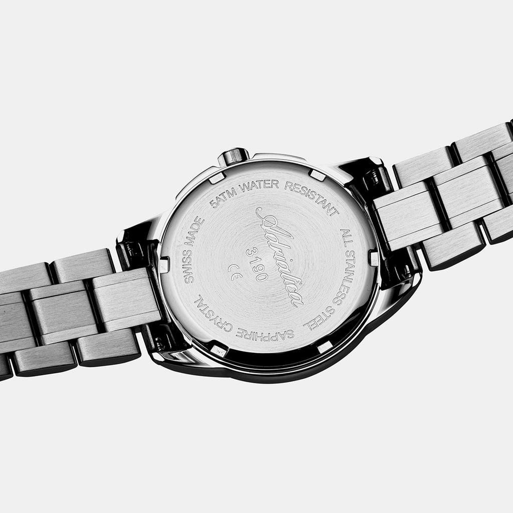 Women Quartz Black Dial Analog Stainless Steel Watch A3190.R166Q