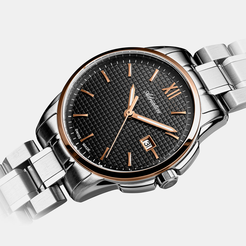 Women Quartz Black Dial Analog Stainless Steel Watch A3190.R166Q
