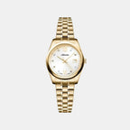 Essence Women Quartz Champagne Dial Analog Stainless Steel Watch A3198.1181Q