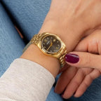 Essence Women Quartz Grey Dial Analog Stainless Steel Watch A3198.1186Q
