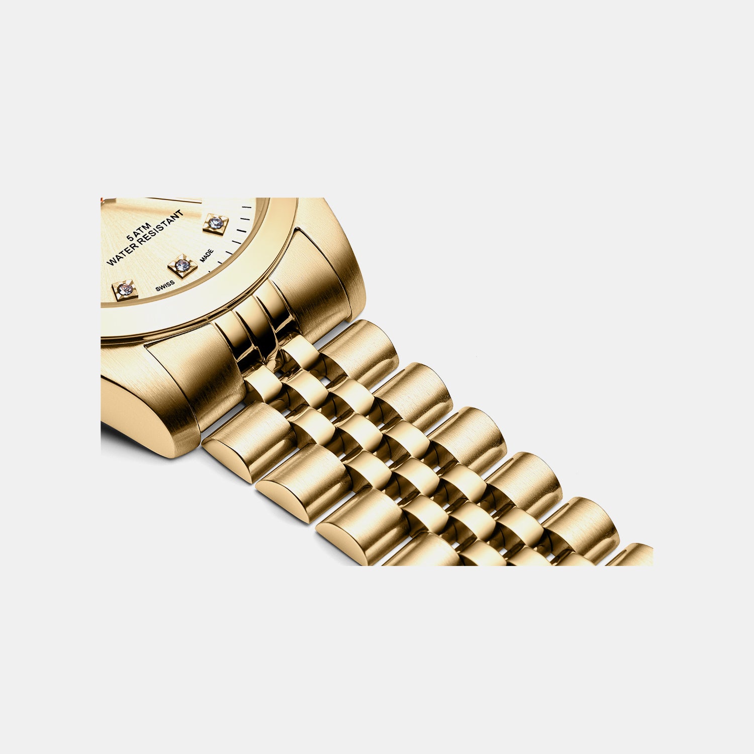 Pairs Women Quartz Champagne Dial Analog Stainless Steel Watch A3199.1181Q