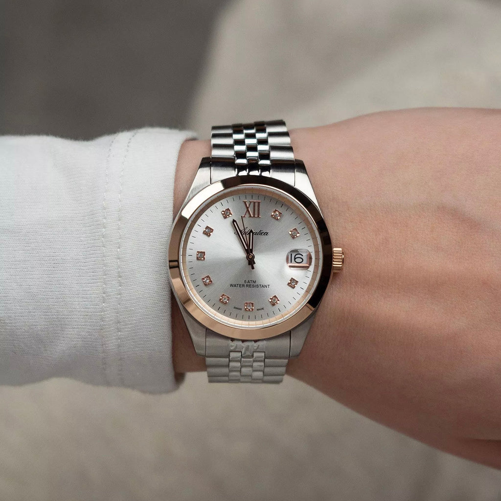 Women Quartz Silver Dial Analog Stainless Steel Watch A3199.R183Q